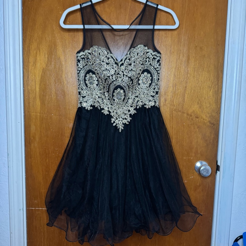 Babyonlinedress Girls Short Prom Homecoming HCO Cocktail Dresses Crystals Sz S